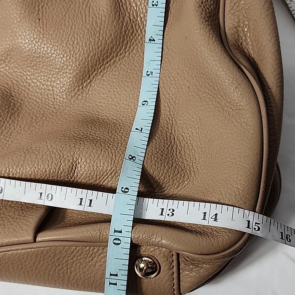 MICHAEL KORS FULTON XL Leather Tote Bag Satchel Shoulder Bag Multi‎ Section Hobo